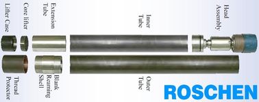 Barril de base del tubo del doble de la serie T6 para la perforación de base de la exploración, T6-101 T6-116